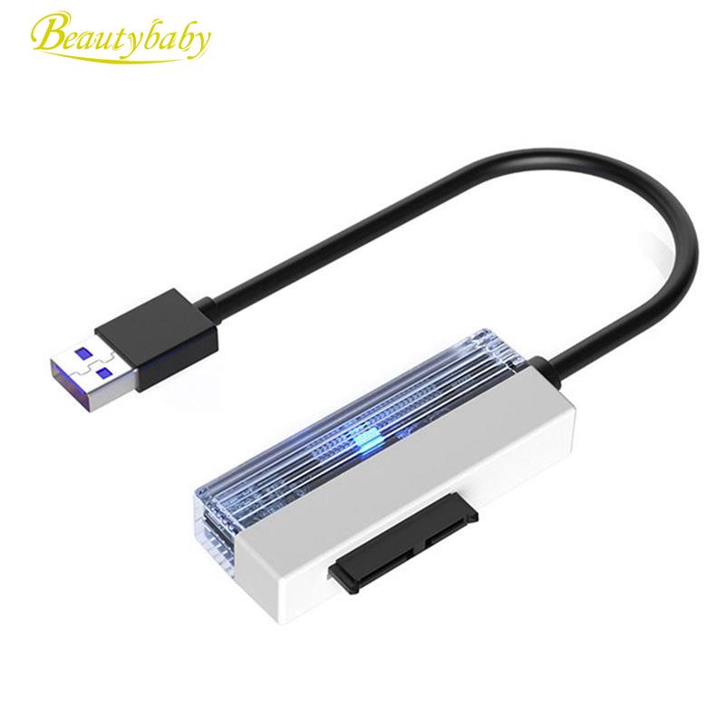 สายเคเบิลอะแดปเตอร์ SATA เป็น USB 2.0 สําหรับแล็ปท็อป CD-ROM DVD-ROM ODD อะแดปเตอร์แปลง