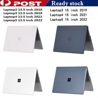 เคสแล็ปท็อป PC แบบแข็ง ผิวเงา กันกระแทก สําหรับ Microsoft Surface Laptop 2 3 4 5 13.5 นิ้ว 15 นิ้ว