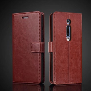 เคสโทรศัพท์มือถือหนัง Pu ฝาพับ พร้อมช่องใส่บัตร สไตล์เรโทร สําหรับ Xiaomi Redmi K20 Redmi K20 Pro