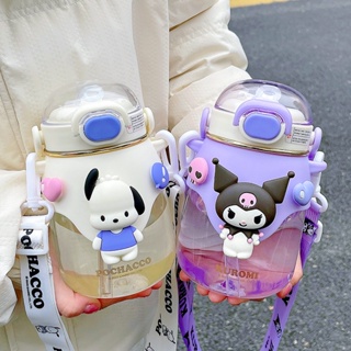 Sanrio ขวดน้ําพลาสติกน่ารัก ความจุขนาดใหญ่ สําหรับเด็กนักเรียน