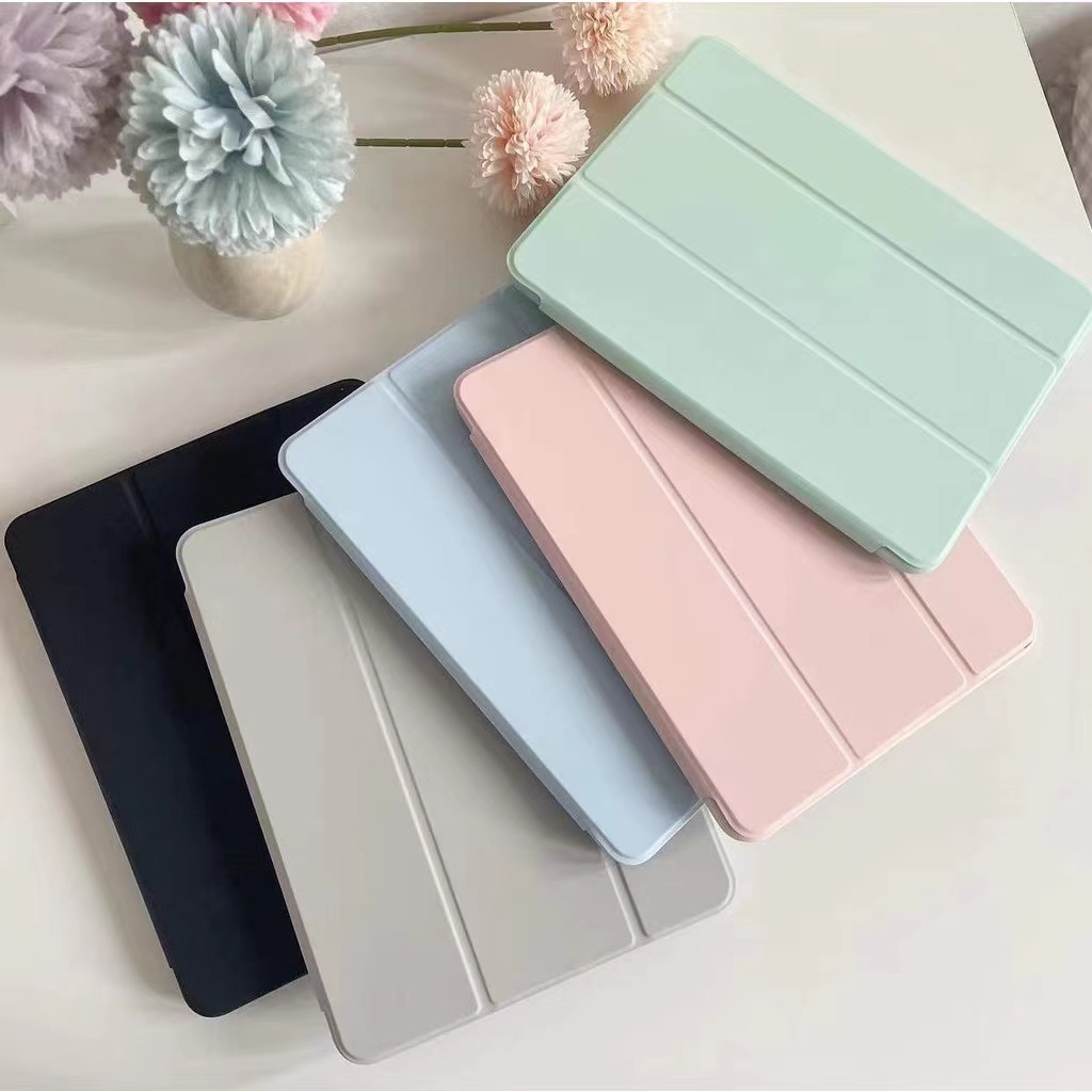 เคสสําหรับ IP 10th Gen 2022 Air1/2 7/8/9th Mini 1 2 3 4 5 6 Slim สมาร์ทซิลิโคนยืดหยุ่นนุ่มกลับปลอกสํ
