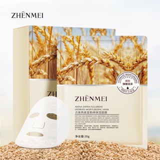 Zhenmei Oatmeal Fullerene มาส์กหน้า ให้ความชุ่มชื้น ดูแลผิว ลดริ้วรอย