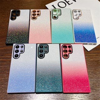 Bling Bling เคสโทรศัพท์มือถือ ไล่โทนสี สีแคนดี้ สําหรับ Samsung S23 Ultra S22 Plus S21fe