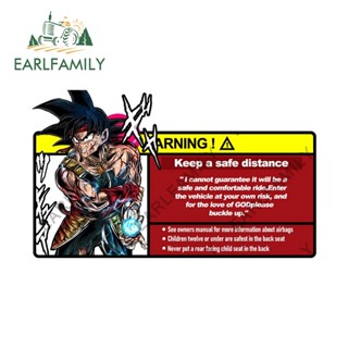 Earlfamily สติกเกอร์ ลายกราฟิก Dragon Ball Keep A Safe ขนาด 13 ซม. x 7.3 ซม. สําหรับติดตกแต่งกระจกรถยนต์ รถบรรทุก รถจักรยานยนต์