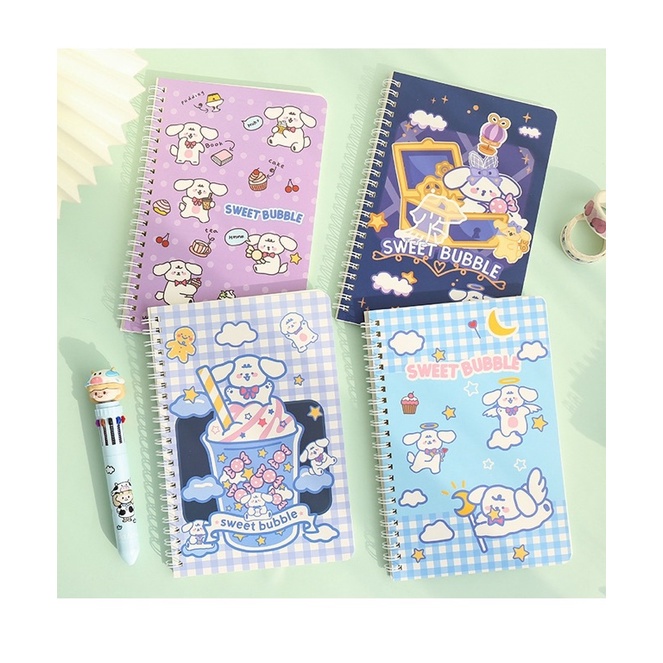 สมุดบันทึกการ์ตูน,สมุดบันทึกน่ารัก,สมุดโน้ต A5 60 แผ่น (สุ่ม) หนังสือการบ้านนักเรียน  อุปกรณ์การเรียน - รูปที่ 3