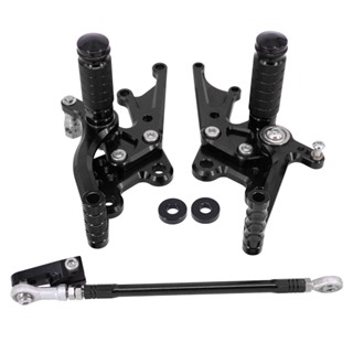 Jfg ที่พักเท้าด้านหลัง อลูมิเนียม ปรับได้ สําหรับรถจักรยานยนต์ ZX-14 ZX-14R ZZR1400 2006-2011