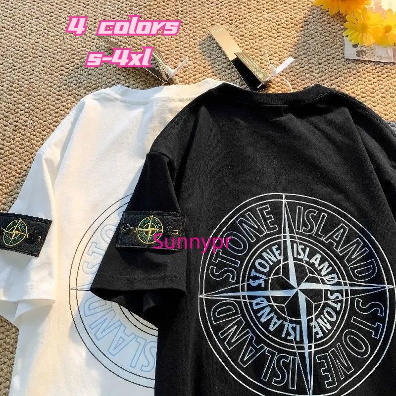 เสื้อยืดคอกลม แขนสั้น พิมพ์ลาย ทรงหลวม เหมาะกับฤดูร้อน สําหรับผู้ชาย และผู้หญิง