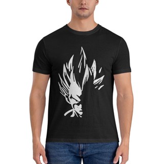 เสื้อยืด ผ้าฝ้าย พิมพ์ลายกราฟิก Vegeta Evil Smirk Saiyan Prince Super Saiyan Dragon Ball Z สําหรับผู้ชาย