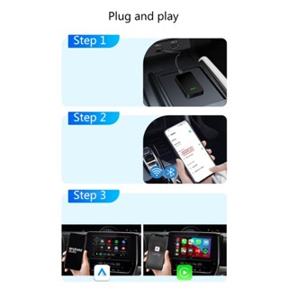 Sup CarPlay อะแดปเตอร์ไร้สาย แปลงดองเกิล ไร้สาย สําหรับรถยนต์