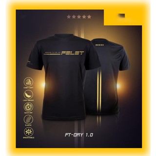 เสื้อกีฬาแบดมินตัน Felet Fleet Dry 1.0 สีดํา สีทอง รุ่น Jersi Baju (Special Edition) Maxx