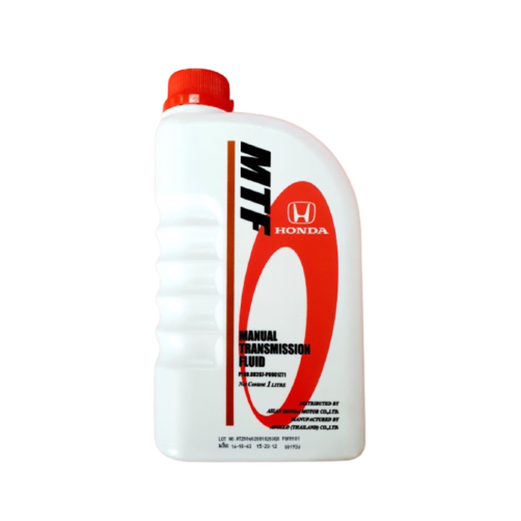 (แท้ศูนย์) น้ำมันเกียร์ MANUAL TRANSMISSION FLUID เกรด MTF ยี่ห้อ HONDA / P/NO.08267-P9901ZT1 ปริมาณ 1 ลิตร / 1 Liter...
