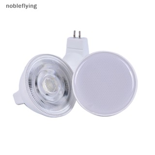 Nf หลอดไฟสปอตไลท์ GU10 COB LED 6W MR16 220V หรี่แสงได้ สีขาว nobleflying