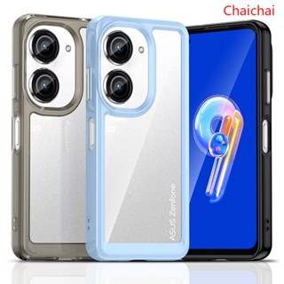 เคสโทรศัพท์ซิลิโคน TPU ใส กันกระแทก หรูหรา สําหรับ Asus Zenfone 9