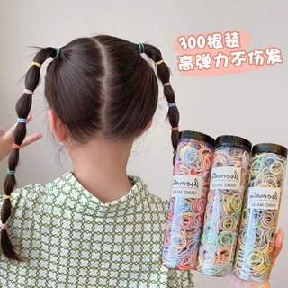 ยางรัดผม แบบยืดหยุ่น น่ารัก สําหรับเด็ก 300 ชิ้น