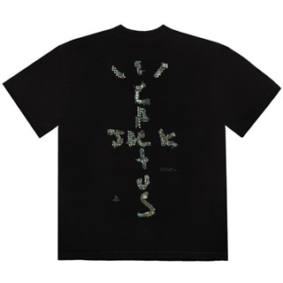 เสื้อยืดแขนสั้น พิมพ์ลายกระบองเพชร ts Cactus Jack สําหรับผู้ชาย