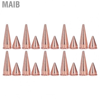 Maib Punk Cone Spikes 20 Pcs Punk Cone Spikes Studs For DIY Bags