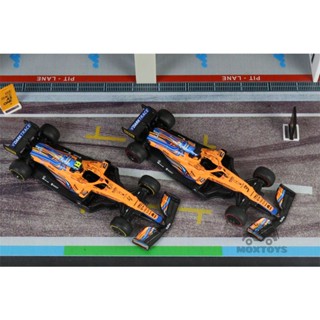 โมเดลรถยนต์ Tarmac Works 1:64 2021 F1 McLaren MCL35M Diecast ของเล่นสําหรับเด็ก