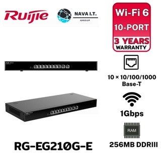 COINSคืน15%⚡FB9JMZV6⚡ RUIJIE RG-EG210G-E REYEE 10-PORT GIGABIT CLOUD MANAGED ROUTER รับประกันศูนย์ 3ปี