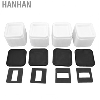 Hanhan Stackable Bed Risers Furniture Risers 4PCS Heavy Duty Couch Risers Bed