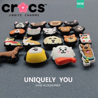 Jibbitz crocs ใหม่ ตัวติดรองเท้า ลายดอกไม้น่ารัก อุปกรณ์เสริม สําหรับสัตว์เลี้ยง สุนัข 2023