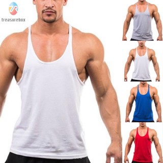 【TRSBX】Vest Fashionable Gym Muscle Shirts Sleeveless Soft Clothing Comfortable