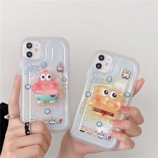 เคสโทรศัพท์มือถือ ลายการ์ตูนสพันจ์บ็อบ แพทริกสตาร์ 3D น่ารัก สําหรับ iPhone 14 13 12 11 Pro Max XS XR XSMAX 7 8 plus