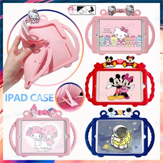 เคสแท็บเล็ต กันกระแทก ลายการ์ตูนนักบินอวกาศน่ารัก พร้อมขาตั้ง สําหรับ ipad mini air pro 1 2 3 4 5 6 7 8 9 10 9.7 10.2 10.5 10.9 11 2017 2018 2019 2020 2021 2022