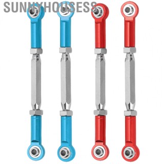 Sunnyhousess Rear Suspension Steering Pull Rod  2PCS RC Rear Suspension Tie Rod Adjustable with Screw for 1/10 RC Car