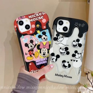 เคสโทรศัพท์มือถือแบบนิ่ม กันกระแทก ลายการ์ตูนมิกกี้ มินนี่เมาส์ 3D สีแคนดี้ สร้างสรรค์ สําหรับ IPhone 11 XR 7Plus 14 13 12 11 Pro Max7 8 Plus X XS Max