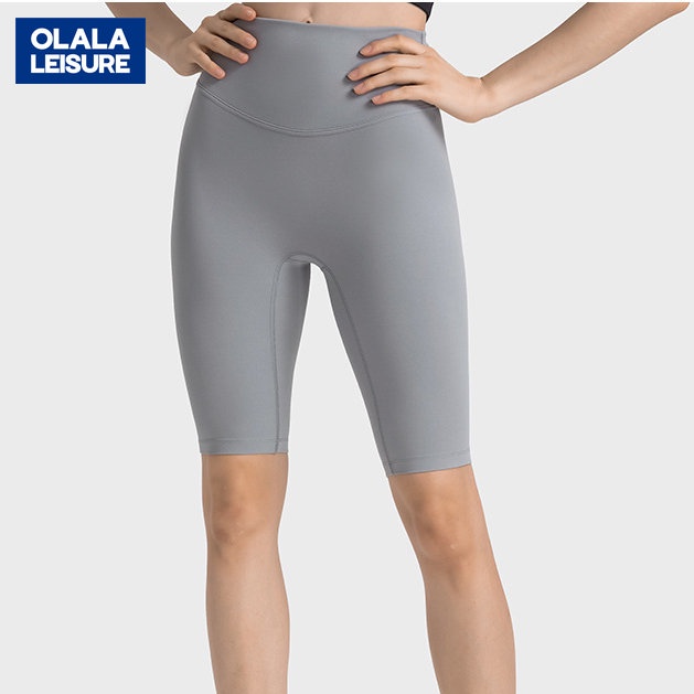 OLALA LEISURE  ใหม่ กางเกงโยคะ เอวสูง ยืดหยุ่น เป็นมิตรกับผิวหนัง @