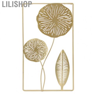 Lilishop Rectangular Wall Hanging Decor  45cm Length Wear Resistant Hollowed Wall Hanging Ornament Simple  for Living Room