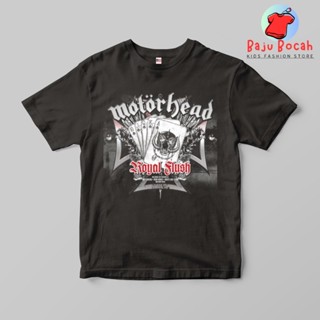 เสื้อยืด พิมพ์ลาย MOTORHEAD ROYAL FLUSH พรีเมี่ยม สําหรับเด็กผู้ชาย และผู้หญิง อายุ 1-9 ปี