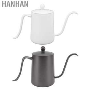 Hanhan Stainless Steel Gooseneck Coffee Kettle  600ml  Safe Spout Coffee Pot  for Home for Restaurant