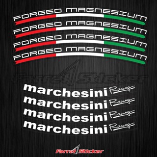 สติกเกอร์ติดขอบล้อ marchesini แหวนสีขาว 14 ชิ้น