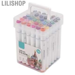 Lilishop Marker Set 36 Color Watercolor Brush Pens Double Headed Markers  Markers