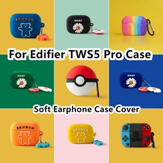 พร้อมส่ง!  เคสหูฟัง แบบนิ่ม ลายการ์ตูน สําหรับ Edifier TWS5 Pro TWS5 Pro