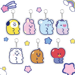 Gp1 พวงกุญแจอะคริลิค รูปการ์ตูน Kpop BTS BT21 HD สําหรับตกแต่งบ้าน