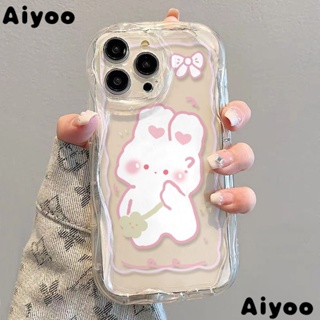 เคสโทรศัพท์มือถือนิ่ม แบบใส กันกระแทก ลายกระต่าย สําหรับ Apple Iphone 1412 13 11 xr7 xs✅/ ใช้งานร่วมกับ promax / 8p หญิง UCGC น่ารัก