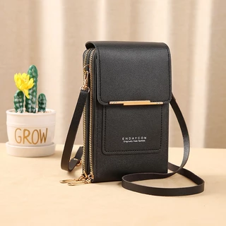 (HB-710) baggg.th กระเป๋าใส่โทรศัพท์ ทรงโฟน หนัง Pu สามารถสัมผัสโทรศัพท์ได้