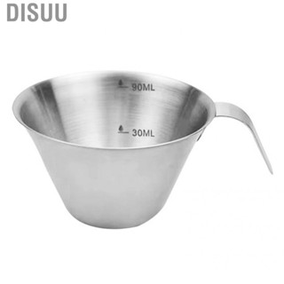 Disuu [Ande Online] (Natural Color) Stainless Steel Extraction Cup with Scale Metal Measuring Cup Espresso Machine Ounce Cup Coffee    Cup Cup