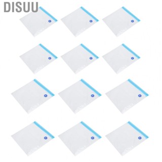 Disuu 6Pcs Vacuum Zipper Bags  Sealer Storage Reusable Bags With Double-Layer