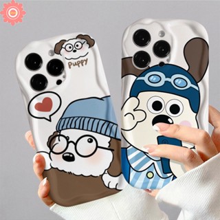 เคสโทรศัพท์มือถือ ขอบโค้ง ลายการ์ตูนสุนัขน่ารัก 3D สําหรับ Samsung A12 A14 A24 A52 A03 A32 A04s A11 A10s A03s A50s A52s A02s A31 A21sA23 A04 A51 A13 A20 A50 A30s A30 A20s