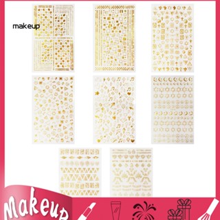 [Mk] สติกเกอร์ตกแต่งเล็บ ลายเรขาคณิต DIY