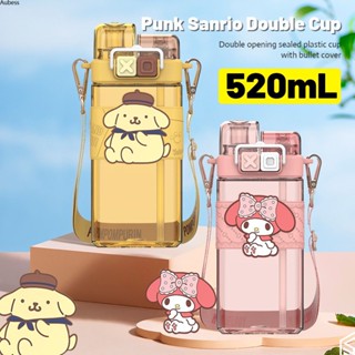 Ready 520ml Sanrio Kuromi Cute Double Side Use Water Bottle Leakproof Bpa Free Portable Tumbler Serein