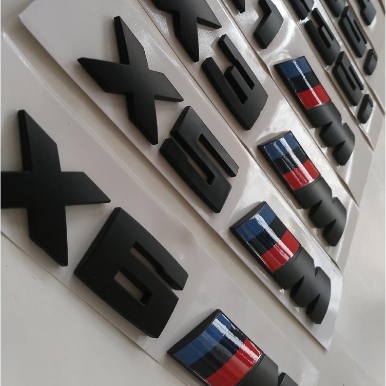 [ฟรี M Mark] BWM Modified Car Mark Labeling Word Mark X2 X3 X4 X5 X6 X7 Car Mark M35i M40i M50i ด้าน