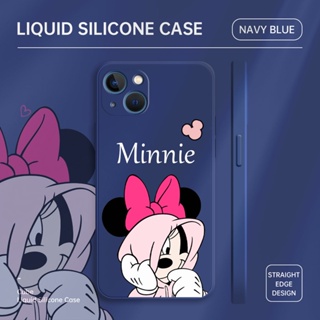 เคสโทรศัพท์ซิลิโคน TPU แบบนิ่ม ลายการ์ตูนมินนี่ ป้องกันเลนส์ สําหรับ Realme C21Y C25 C25s C25Y C30 C30s C31 C33 C35 C55