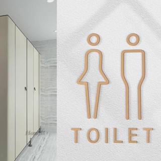 [Homyl1] ป้ายสัญลักษณ์ สไตล์นอร์ดิก สําหรับตกแต่งห้องน้ํา โรงแรม 2 ชิ้น