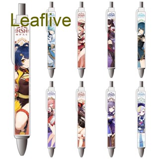 Leaflive ปากกาลูกลื่นอัตโนมัติ ลายการ์ตูนเกม Genshin Impact สําหรับคอสเพลย์