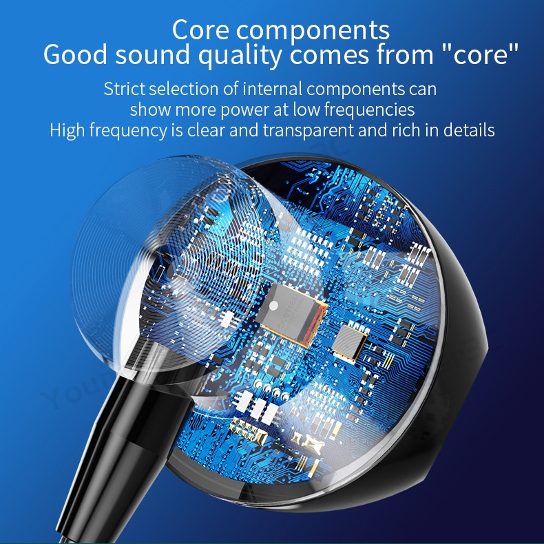 หูฟังอินเอียร์ แบบมีสาย โลหะ 9D HiFi 3.5 มม. Type-C พร้อมไมโครโฟน