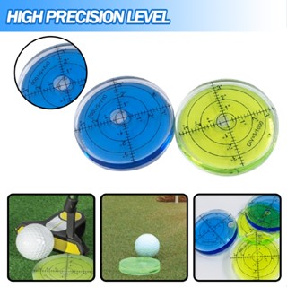 Golf Green Reader Pro Putt Golf Ball Marker Round Bubble Level High Precision